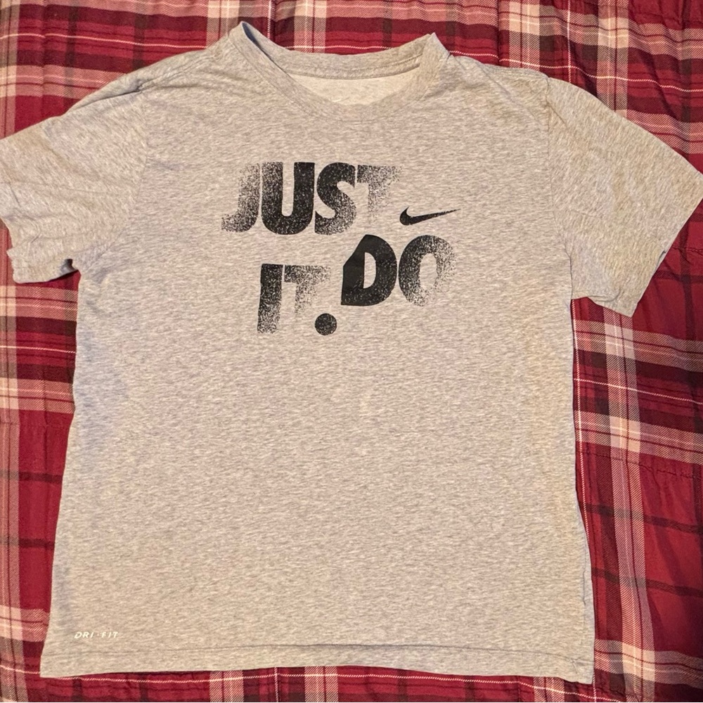 Nike Gray Just Do It Dri-Fit Tee